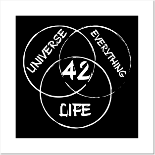 42 The Answer To Life The Universe And Everything Posters and Art